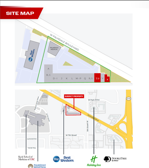 520 W Palmdale Blvd, Palmdale, CA for lease - Site Plan - Image 3 of 4