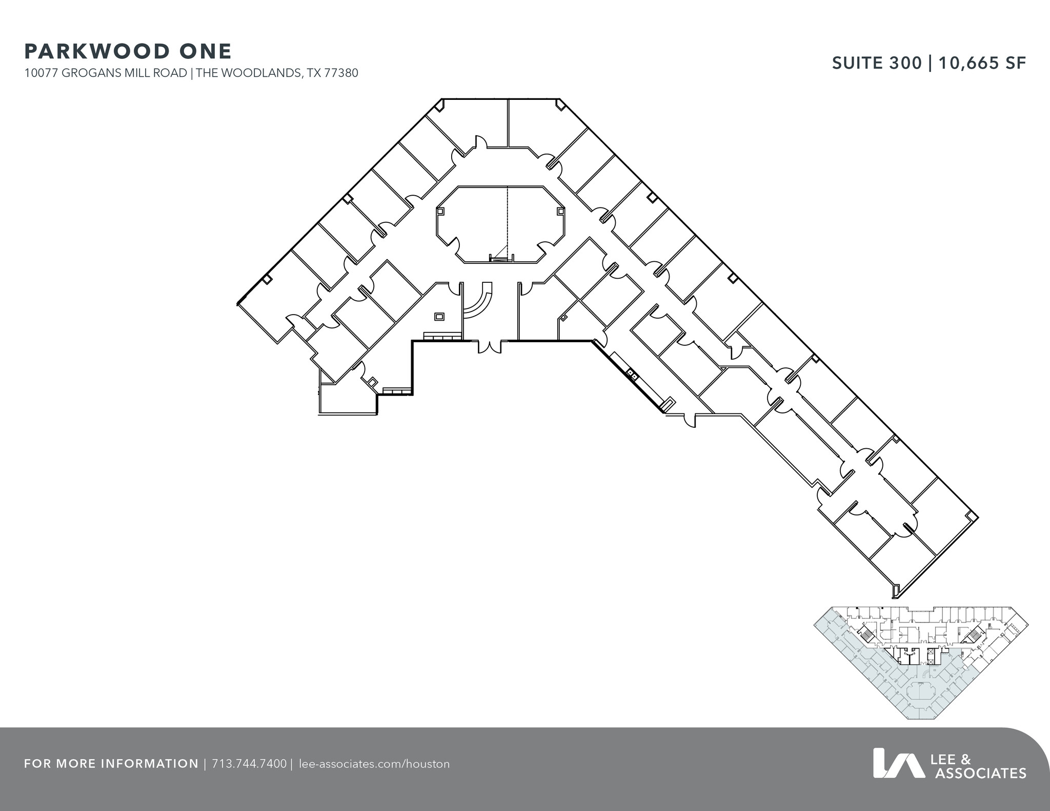 10077 Grogans Mill Rd, The Woodlands, TX for lease Floor Plan- Image 1 of 2