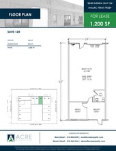2540 Glenda Ln, Dallas, TX for lease Floor Plan- Image 1 of 1