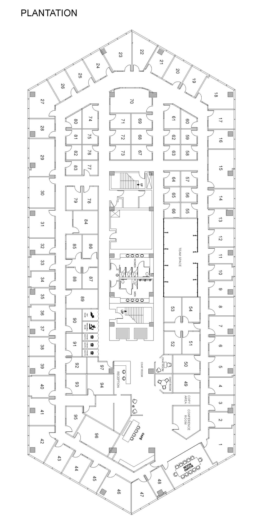 150 S Pine Island Rd, Plantation, FL for lease Floor Plan- Image 1 of 1