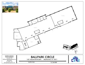 1401 Nolan Ryan Expy, Arlington, TX for lease Floor Plan- Image 2 of 2