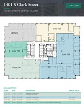 1401 S Clark St, Arlington, VA for lease Floor Plan- Image 1 of 1