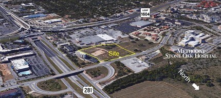 1400 E Sonterra Blvd, San Antonio, TX - AERIAL  map view - Image1