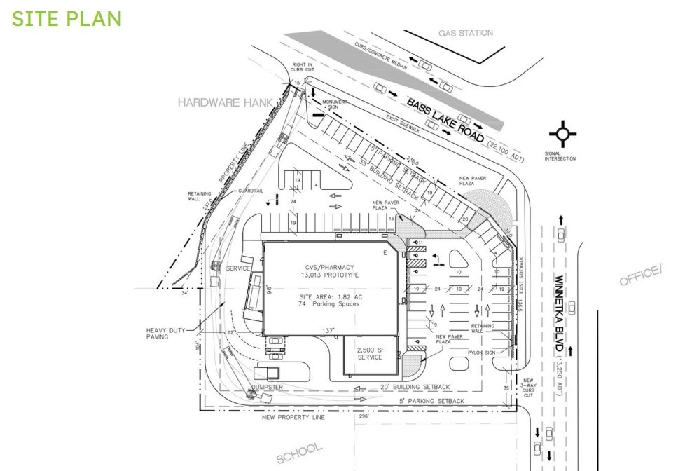 7901 Bass Lake Rd, New Hope, MN for lease Site Plan- Image 1 of 1