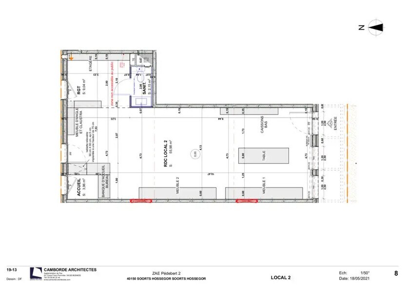 Retail in Soorts-Hossegor for lease - Floor Plan - Image 2 of 2