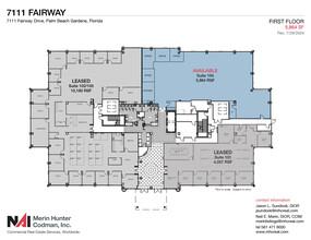 7108-7121 Fairway Dr, Palm Beach Gardens, FL for lease Floor Plan- Image 2 of 8