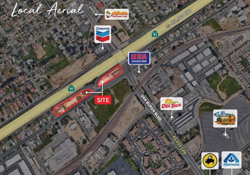 Indiana Ave, Riverside, CA for sale - Aerial - Image 1 of 1