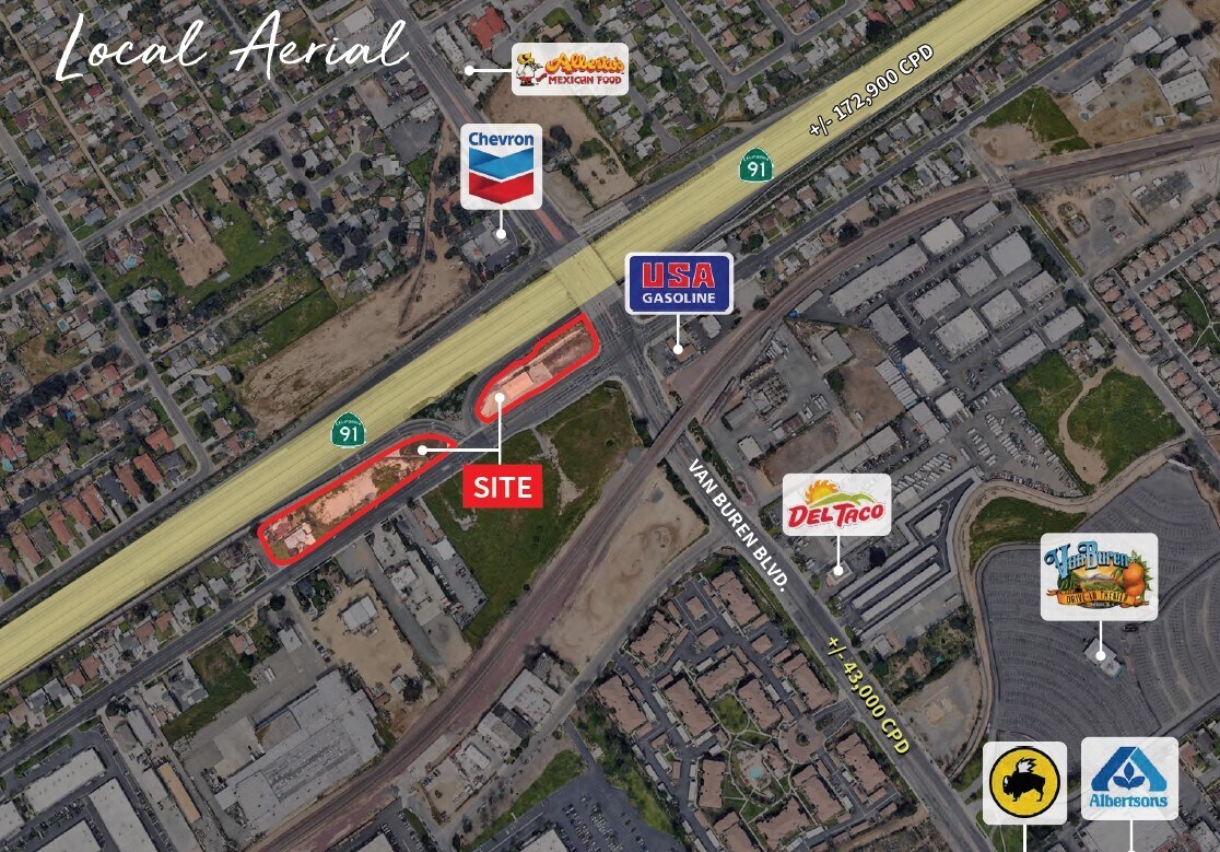 Indiana Ave, Riverside, CA for sale Aerial- Image 1 of 1