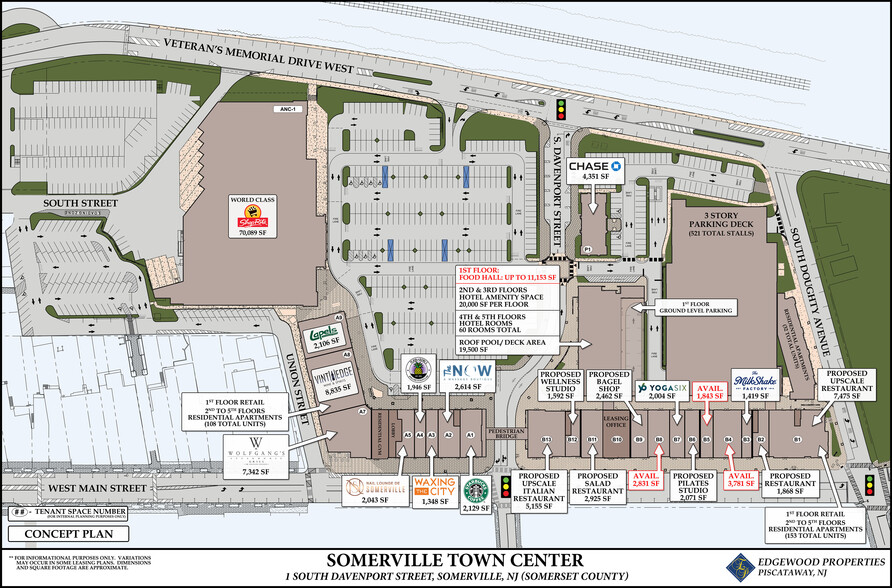 100 Veterans Memorial Dr W, Somerville, NJ for lease - Site Plan - Image 2 of 8