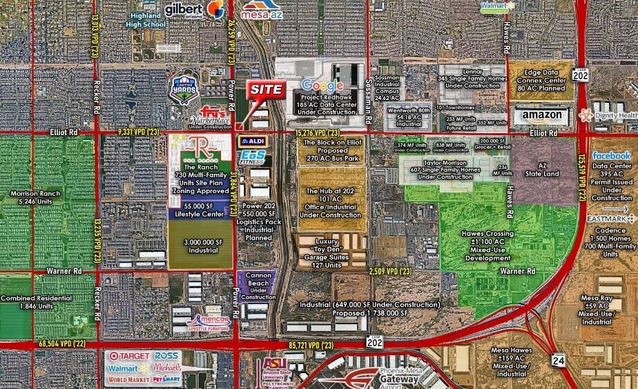 3547 S Power Rd, Mesa, AZ for lease - Aerial - Image 3 of 4