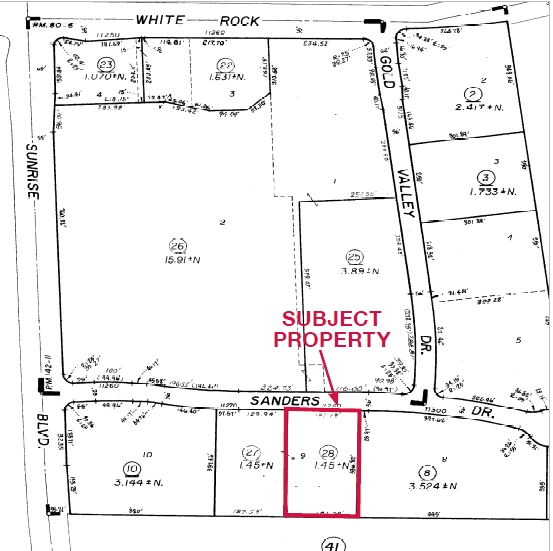 11280 Sanders Dr, Rancho Cordova, CA for lease - Plat Map - Image 2 of 11