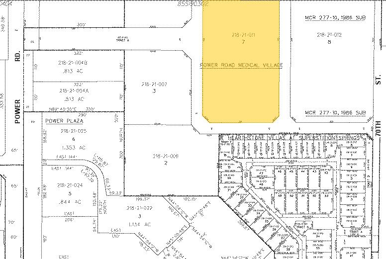 215 S Power Rd, Mesa, AZ for lease - Plat Map - Image 2 of 20