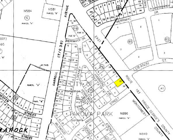 1019 University Blvd E, Silver Spring, MD for lease - Plat Map - Image 2 of 31