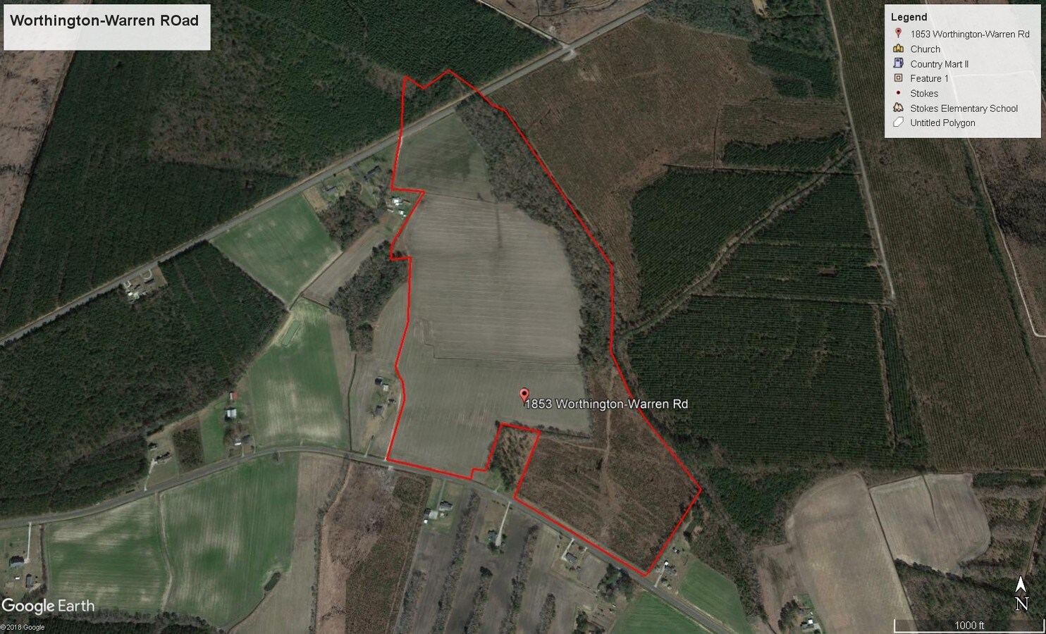 WorthingtonWarren Rd, Stokes, NC 27884