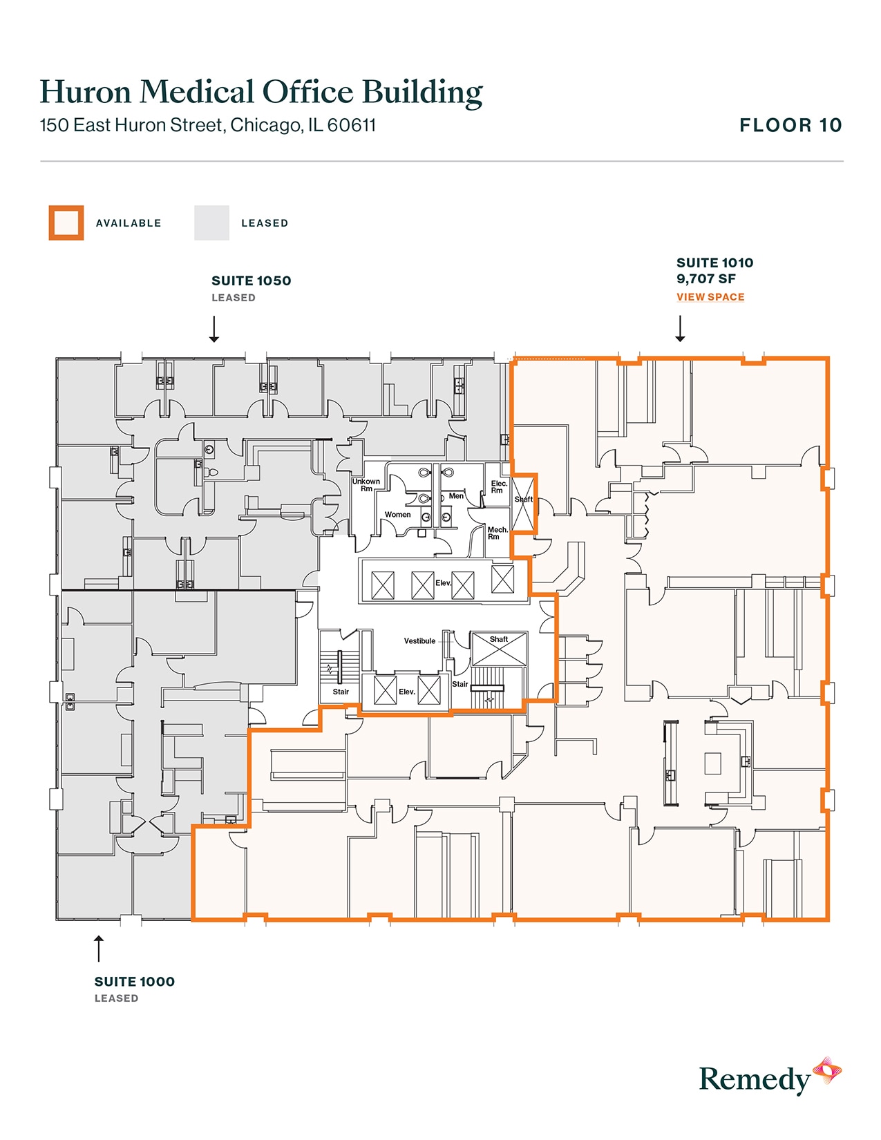 150 E Huron St, Chicago, IL for lease Floor Plan- Image 1 of 1