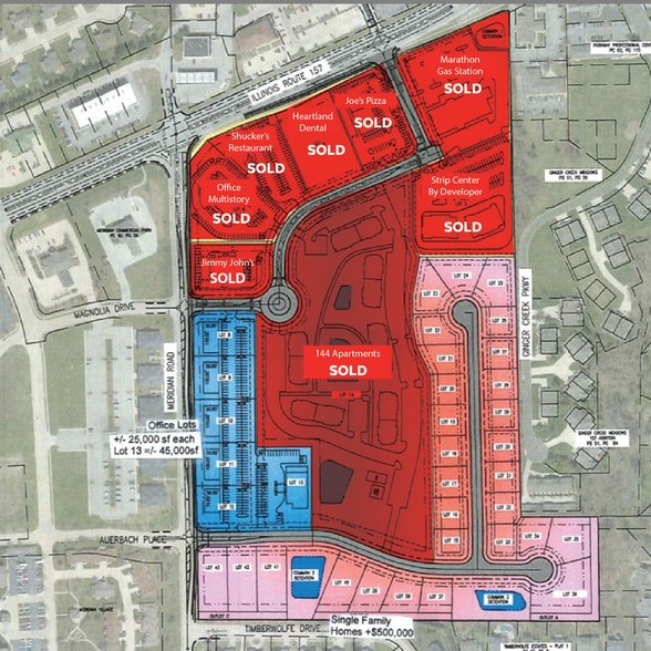 481 Meridian Rd, Glen Carbon, IL for sale - Site Plan - Image 1 of 5