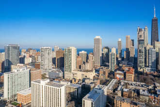 1030 N Clark St, Chicago, IL - aerial  map view