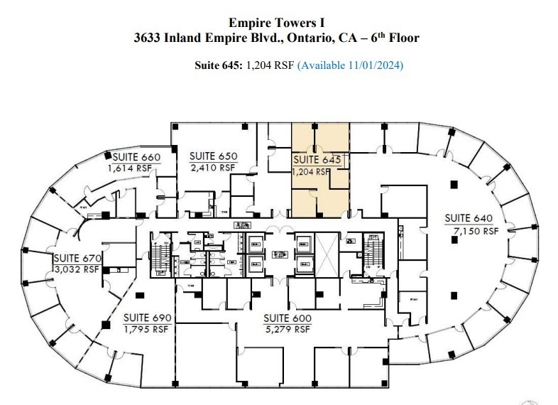 3633 Inland Empire Blvd, Ontario, CA for lease Floor Plan- Image 1 of 1