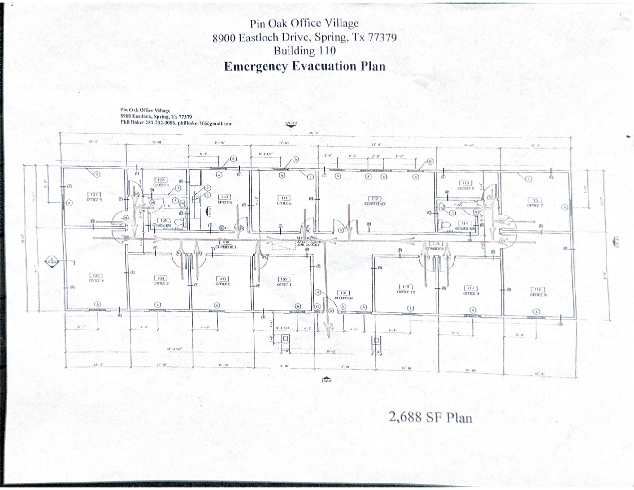 8900 Eastloch Dr, Spring, TX for lease Floor Plan- Image 1 of 1