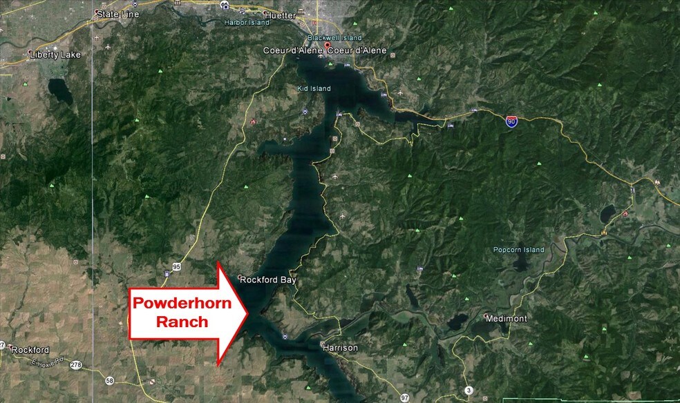 Powderhorn Bay Rd, Harrison, ID for sale - Aerial - Image 1 of 1
