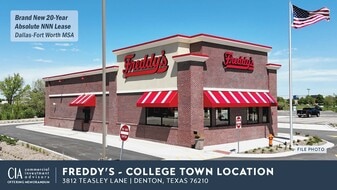 FREDDY’S (20 YR. ABSOLUTE NNN) – DENTON, TX - NNN Property