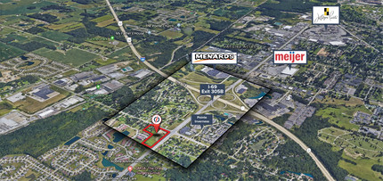 Hadley Rd, Fort Wayne, IN - aerial  map view