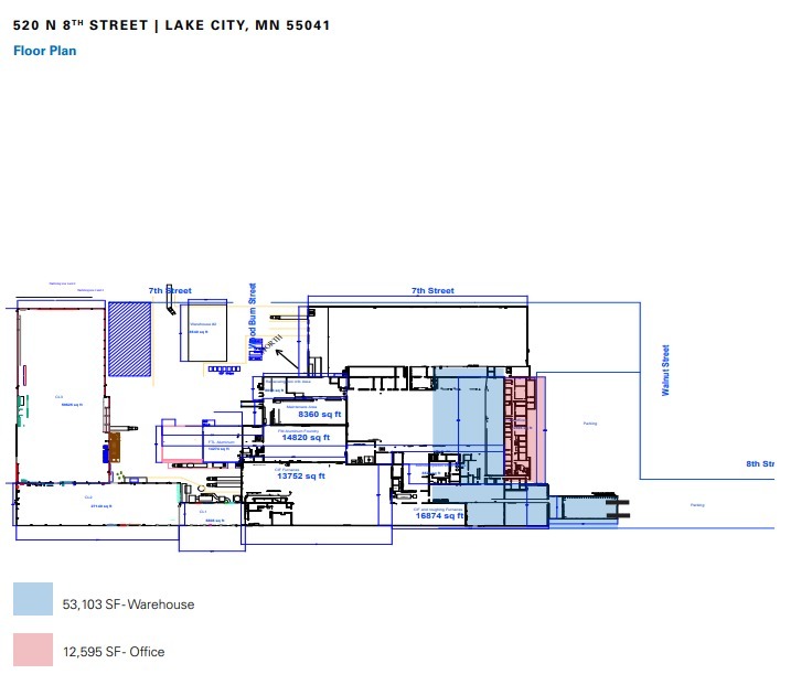 520 N 8th St, Lake City, MN for lease Floor Plan- Image 1 of 1