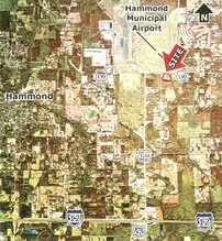 Highway 190 & Booker Rd, Hammond, LA - AERIAL map view