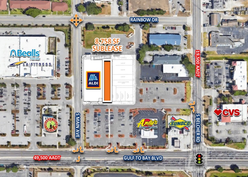 2138-2178 Gulf To Bay Blvd, Clearwater, FL for lease - Aerial - Image 2 of 2