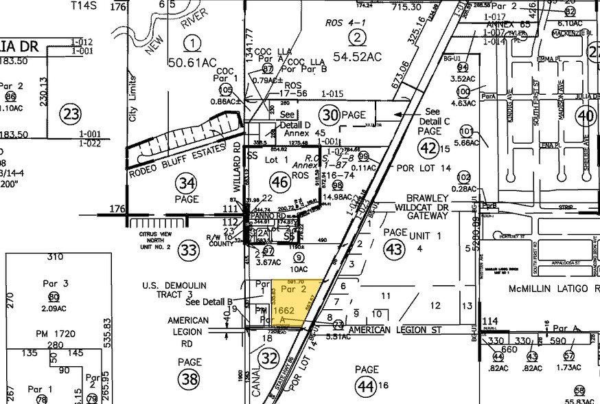 196 W Legion Rd, Brawley, CA for lease - Plat Map - Image 2 of 4