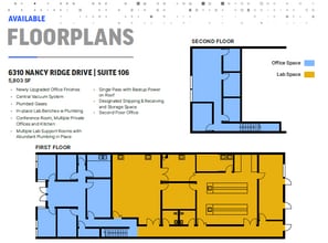 6310 Nancy Ridge Dr, San Diego, CA for lease Floor Plan- Image 1 of 1
