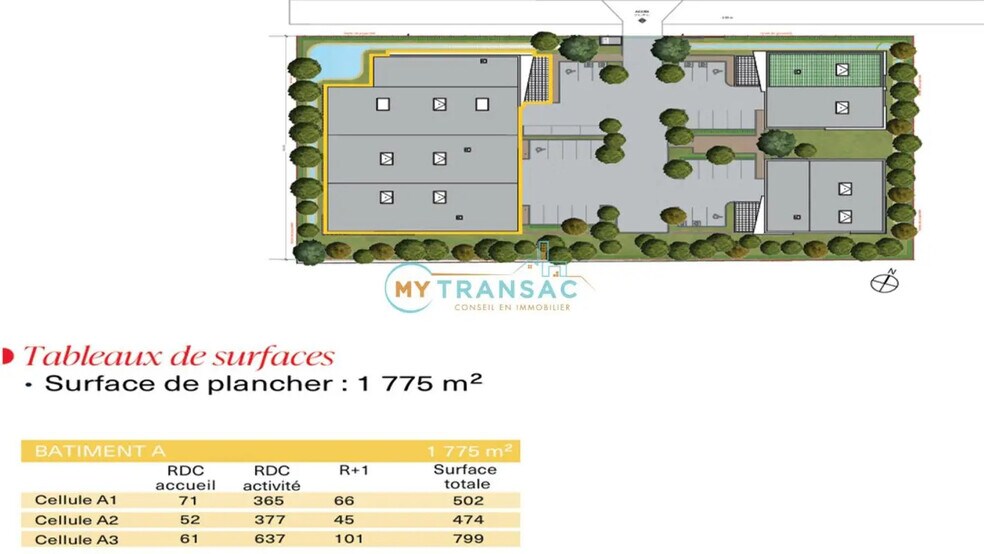 Flex in Bondoufle for sale - Site Plan - Image 3 of 6
