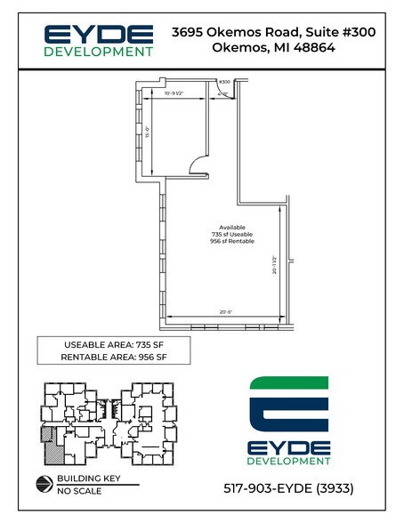 3695 Okemos Rd, Okemos, MI for lease - Site Plan - Image 2 of 3