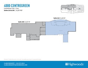 2000 CentreGreen Way, Cary, NC for lease Floor Plan- Image 1 of 1