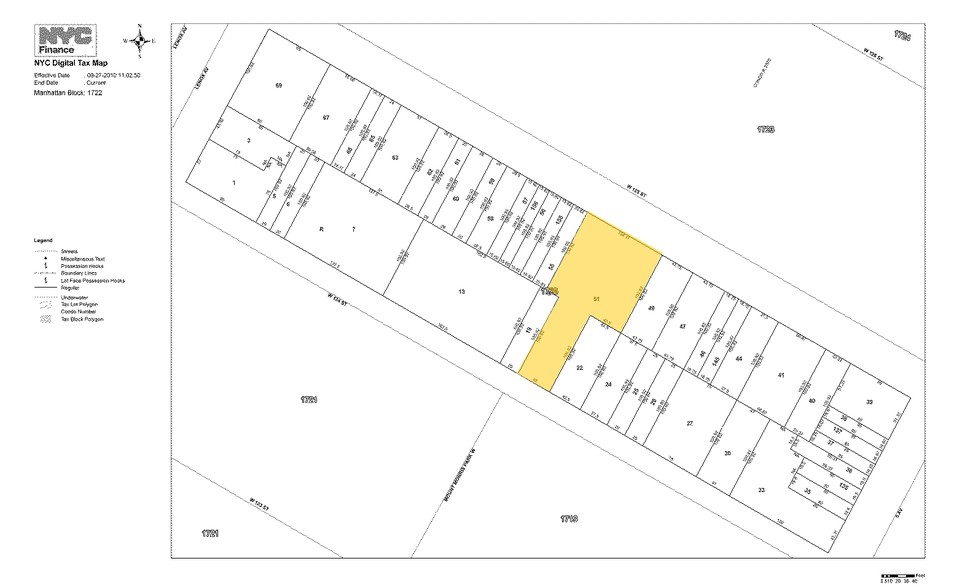 32-42 W 125th St, New York, NY for lease - Plat Map - Image 2 of 3