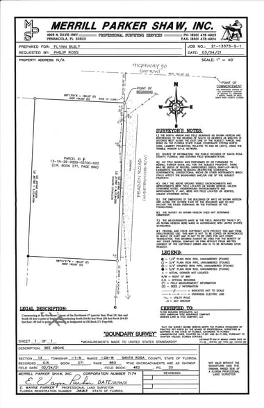 Hwy 90, Pace, FL for sale - Building Photo - Image 3 of 5