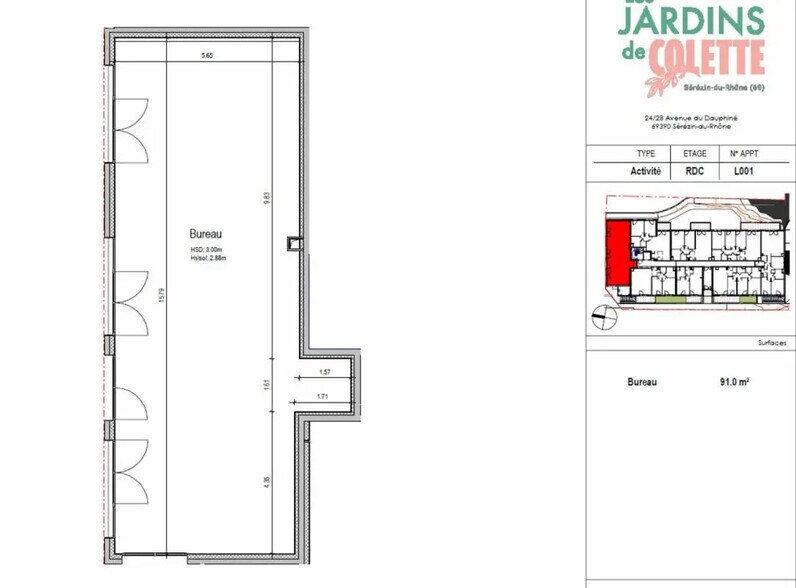 Retail in Sérézin-du-Rhône for sale - Floor Plan - Image 3 of 3
