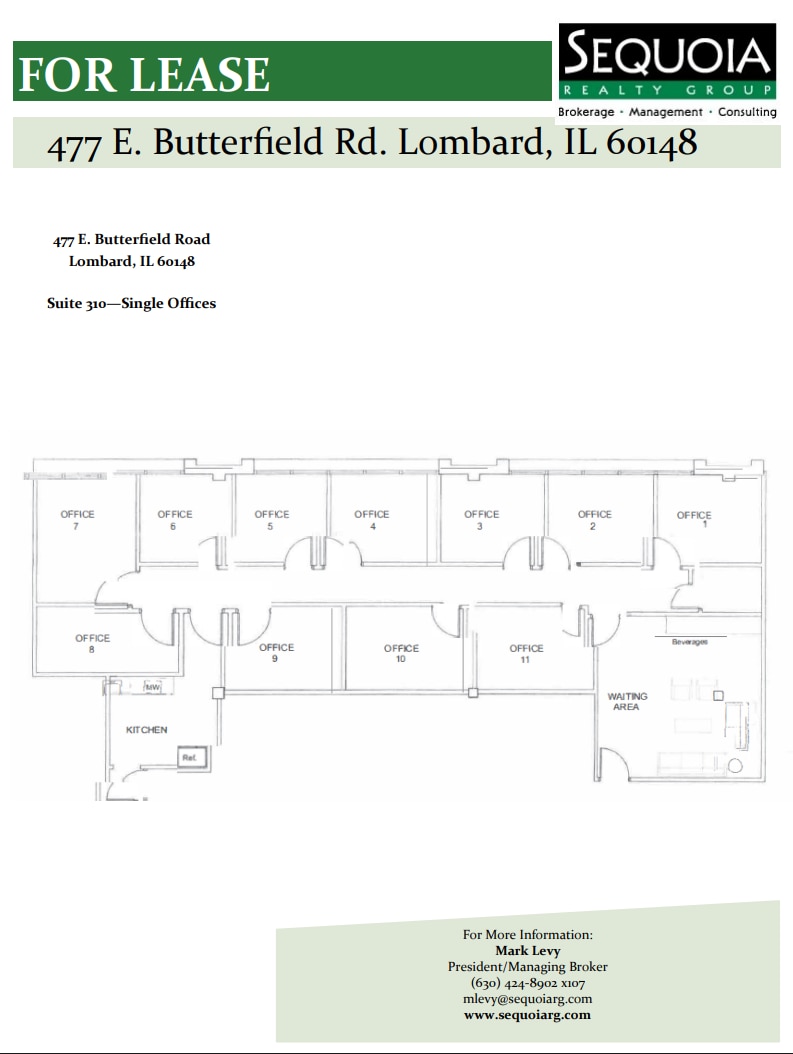 477 E Butterfield Rd, Lombard, IL for lease Floor Plan- Image 1 of 1