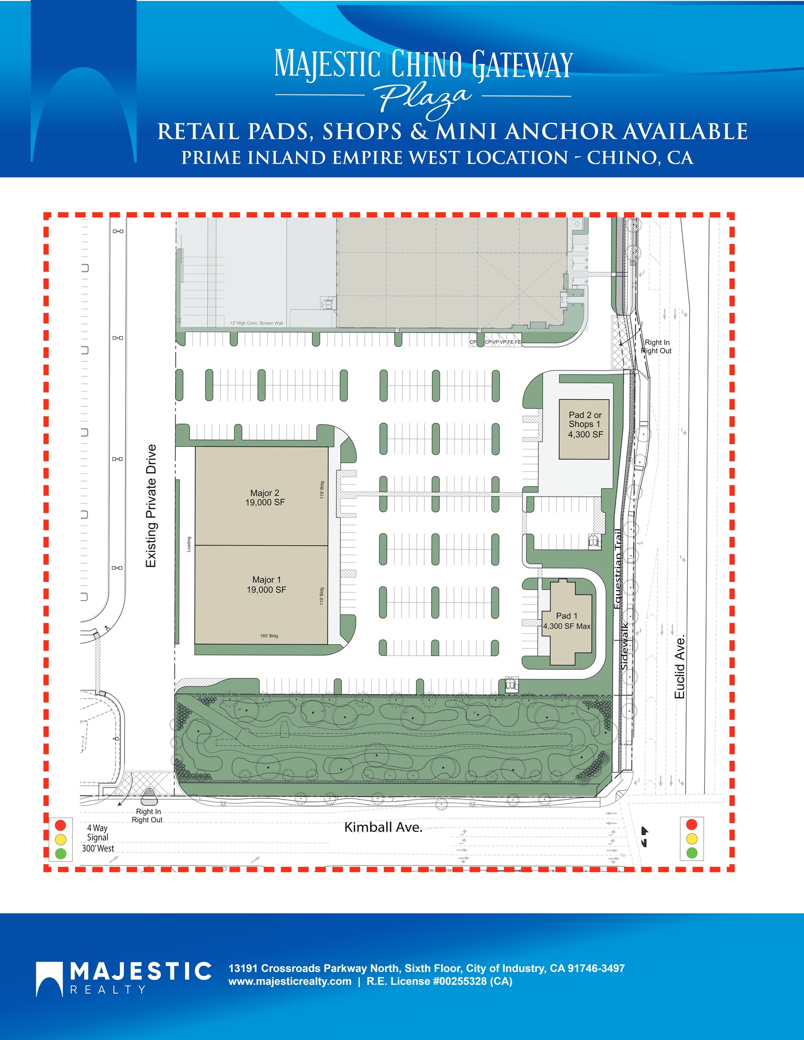 Euclid & Kimball Ave, Chino, CA for lease Site Plan- Image 1 of 1