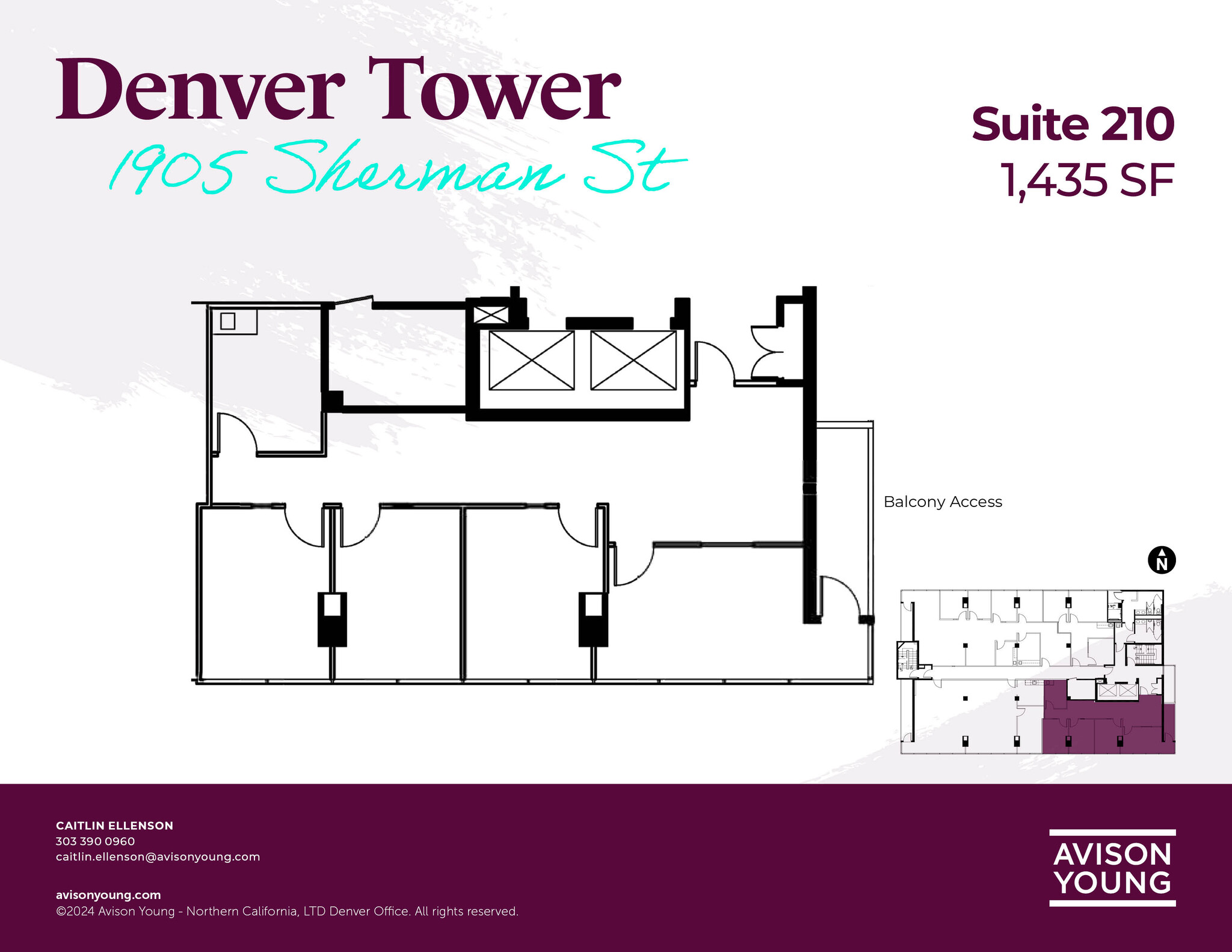 1905 Sherman St, Denver, CO for lease Floor Plan- Image 1 of 2