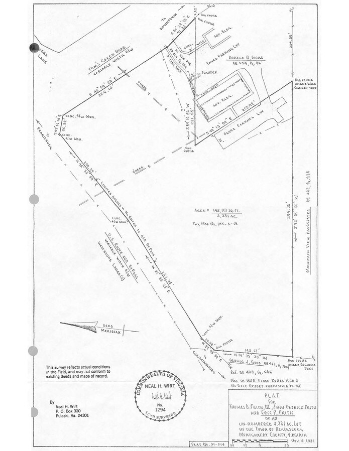 Tom's Creek Rd, Blacksburg, VA 24060