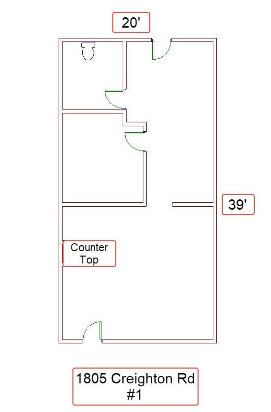 1805 Creighton Rd, Pensacola, FL for lease Floor Plan- Image 1 of 1