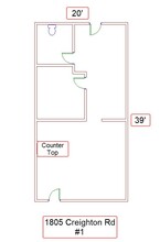 1805 Creighton Rd, Pensacola, FL for lease Floor Plan- Image 1 of 1