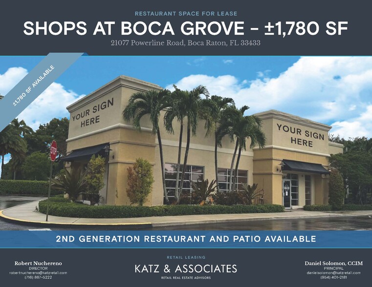 21065-21073 Powerline Rd, Boca Raton, FL for lease - Building Photo - Image 1 of 3