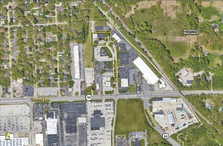 3171 N Republic Blvd, Toledo, OH for lease - Aerial - Image 2 of 4