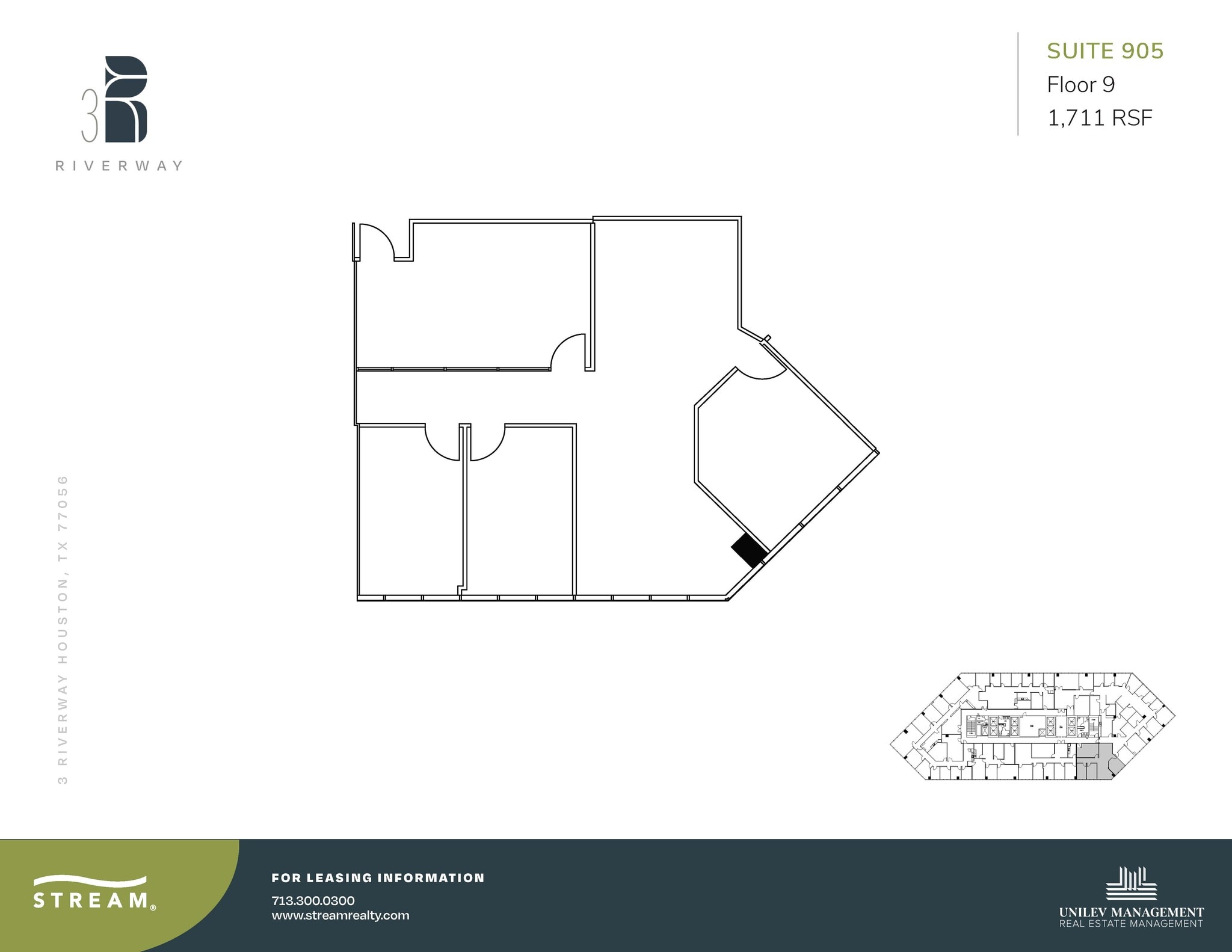 3 Riverway, Houston, TX for lease Floor Plan- Image 1 of 1