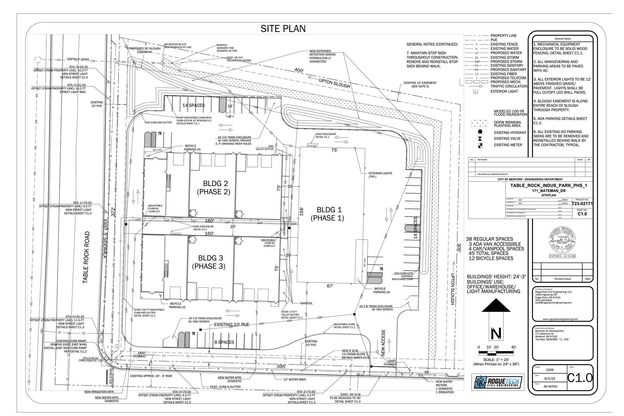 171 Bateman Dr, Medford, OR for lease Site Plan- Image 1 of 3