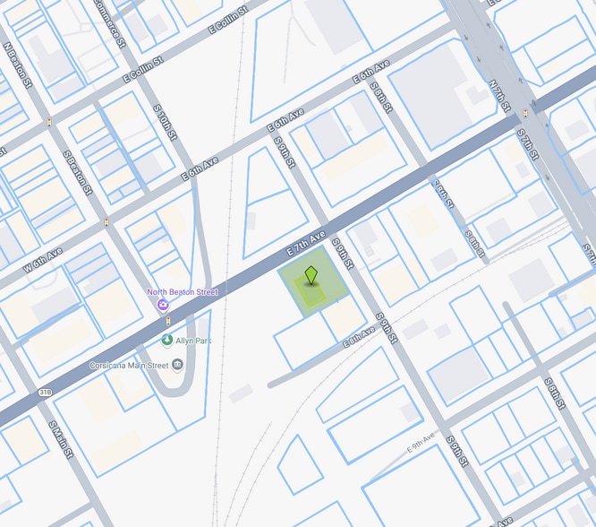 306 9th, Corsicana, TX for lease - Plat Map - Image 2 of 2