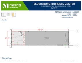 1393 Progress Way, Eldersburg, MD for lease Floor Plan- Image 1 of 1