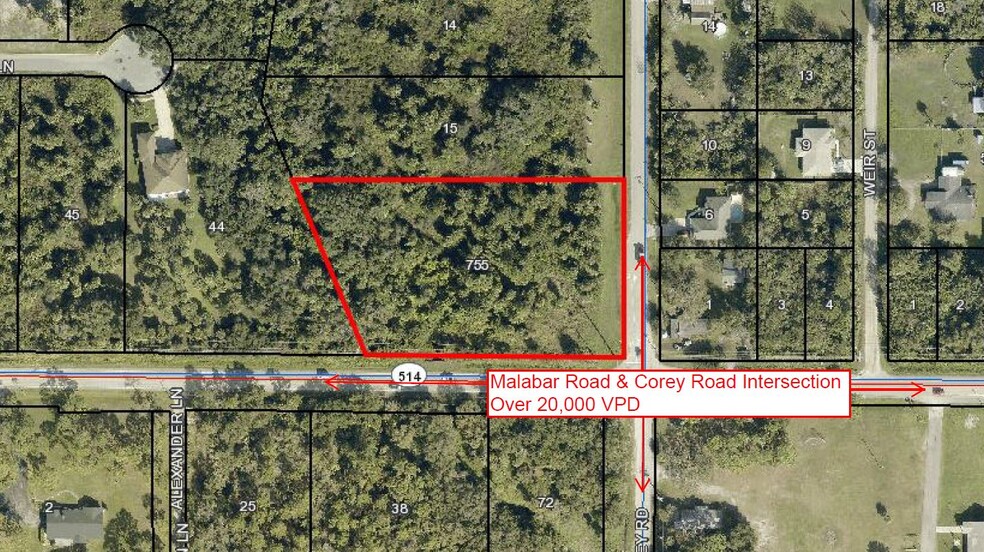 Malabar Rd, Malabar, FL 32950 - Malabar Road & Corey Road Intersection ...